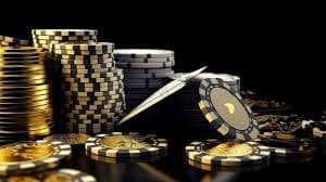 Detail hasil permainan blackjack dengan kartu yang ditampilkan dan perhitungan pembayaran